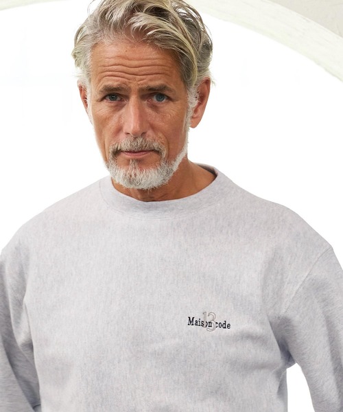 Maison code 13(メゾンコードサーティーン)の「msw1928- Twelve Ounce Brushed Fleece Sweatshirt トレーナー(M26W-20)(スウェット・メンズ・ホワイト/ブラック/アッシュ・M/L/XL/S)」の11枚目の写真