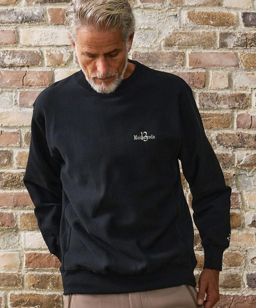 Maison code 13(メゾンコードサーティーン)の「msw1928- Twelve Ounce Brushed Fleece Sweatshirt トレーナー(M26W-20)(スウェット・メンズ・ホワイト/ブラック/アッシュ・M/L/XL/S)」の18枚目の写真
