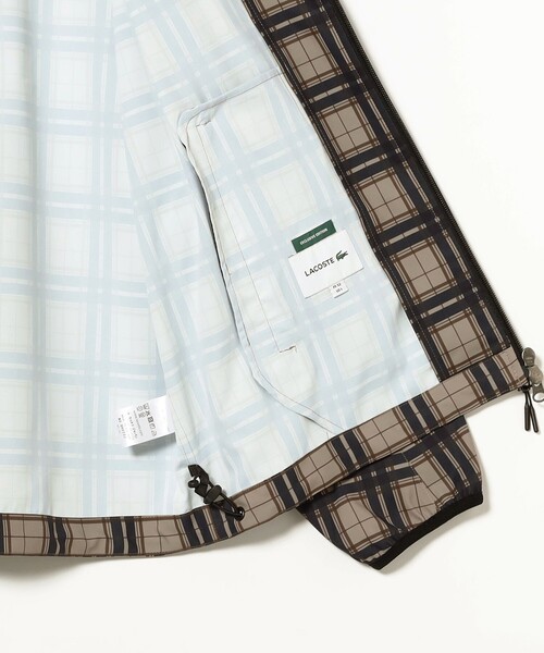 LACOSTE(ラコステ)の「【別注】LACOSTE / Plaid Hooded Jacket(ブルゾン・メンズ・ベージュ/ネイビー・SMALL/MEDIUM/LARGE/X-LARGE)」の16枚目の写真