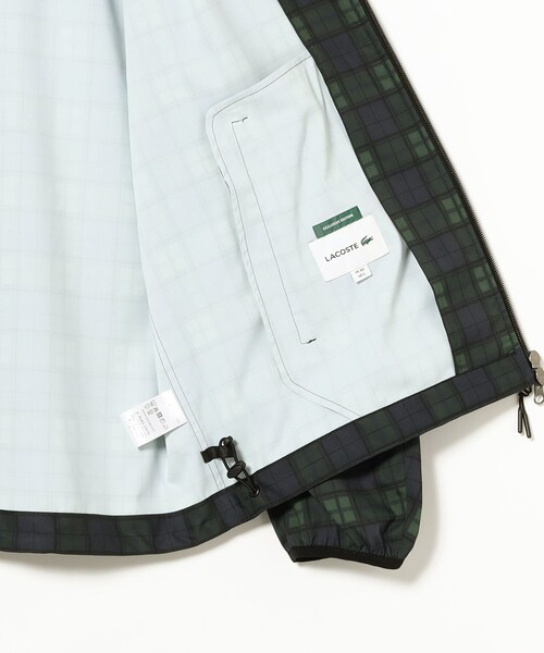 LACOSTE(ラコステ)の「【別注】LACOSTE / Plaid Hooded Jacket(ブルゾン・メンズ・ベージュ/ネイビー・SMALL/MEDIUM/LARGE/X-LARGE)」の4枚目の写真