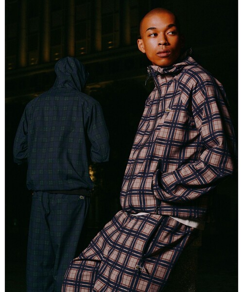 LACOSTE(ラコステ)の「【別注】LACOSTE / Plaid Hooded Jacket(ブルゾン・メンズ・ベージュ/ネイビー・SMALL/MEDIUM/LARGE/X-LARGE)」の9枚目の写真