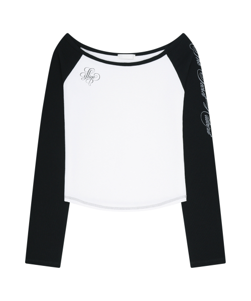 ILLIGO（イリゴ）の「レタリング配色ロングスリーブホワイト（Tシャツ/カットソー・レディース・その他・FREE）」の4枚目の写真