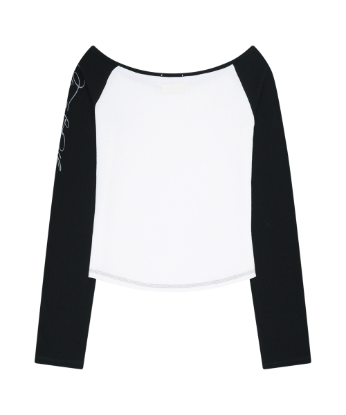 ILLIGO（イリゴ）の「レタリング配色ロングスリーブホワイト（Tシャツ/カットソー・レディース・その他・FREE）」の5枚目の写真