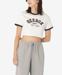 クロップド リンガーTシャツ