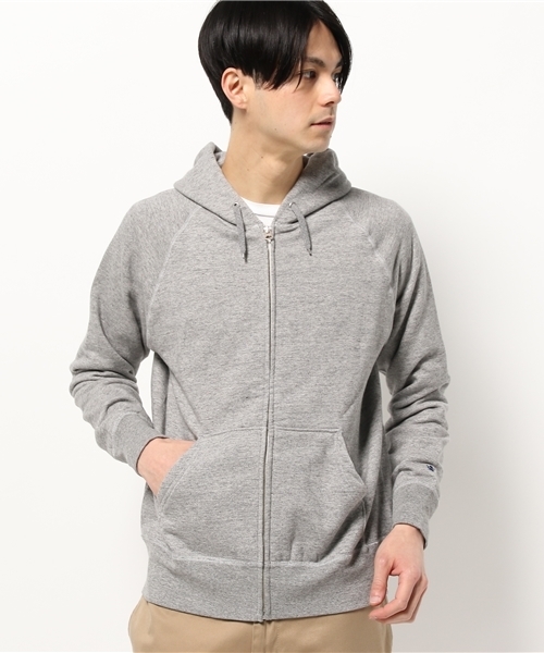 GYMPHLEX（ジムフレックス）の「【GYMPHLEX】ジムフレックスコットンテリーパーカ-（パーカー・メンズ・ホワイト/ネイビー/グレー・LARGE/MEDIUM）」の2枚目の写真