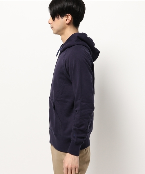 GYMPHLEX（ジムフレックス）の「【GYMPHLEX】ジムフレックスコットンテリーパーカ-（パーカー・メンズ・ホワイト/ネイビー/グレー・LARGE/MEDIUM）」の4枚目の写真