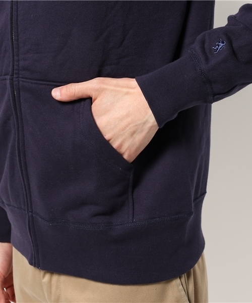 GYMPHLEX（ジムフレックス）の「【GYMPHLEX】ジムフレックスコットンテリーパーカ-（パーカー・メンズ・ホワイト/ネイビー/グレー・LARGE/MEDIUM）」の7枚目の写真