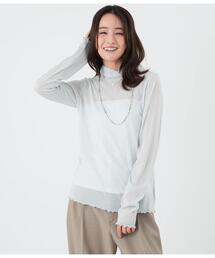 Park Slope NEWYORKER（パークスロープニューヨーカー）の「シアーハイネックプルオーバー レディース シルケット天竺（シャツ/ブラウス）」