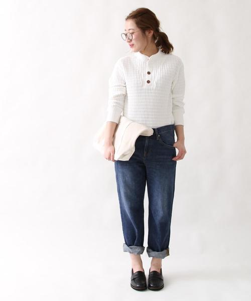 coen（コーエン）の「綿麻ボーイズデニムパンツ（デニムパンツ・レディース・ネイビー/コバルトブルー・SMALL/LARGE/MEDIUM）」の10枚目の写真