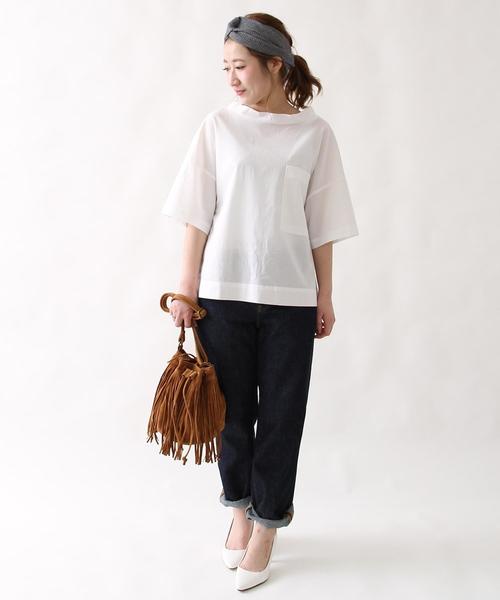 coen（コーエン）の「綿麻ボーイズデニムパンツ（デニムパンツ・レディース・ネイビー/コバルトブルー・SMALL/LARGE/MEDIUM）」の7枚目の写真