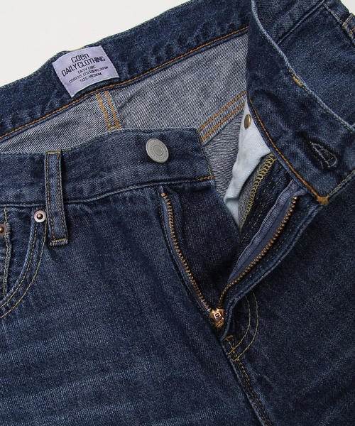 coen（コーエン）の「綿麻ボーイズデニムパンツ（デニムパンツ・レディース・ネイビー/コバルトブルー・SMALL/LARGE/MEDIUM）」の22枚目の写真