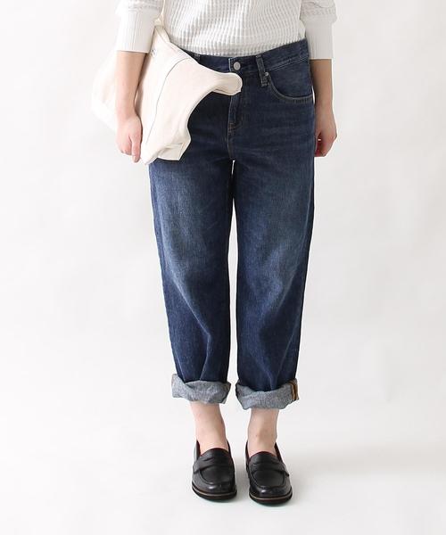 coen（コーエン）の「綿麻ボーイズデニムパンツ（デニムパンツ・レディース・ネイビー/コバルトブルー・SMALL/LARGE/MEDIUM）」の11枚目の写真