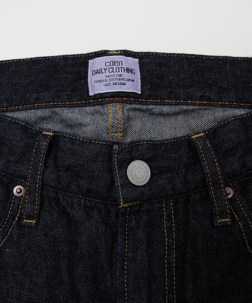 coen（コーエン）の「綿麻ボーイズデニムパンツ（デニムパンツ・レディース・ネイビー/コバルトブルー・SMALL/LARGE/MEDIUM）」の12枚目の写真