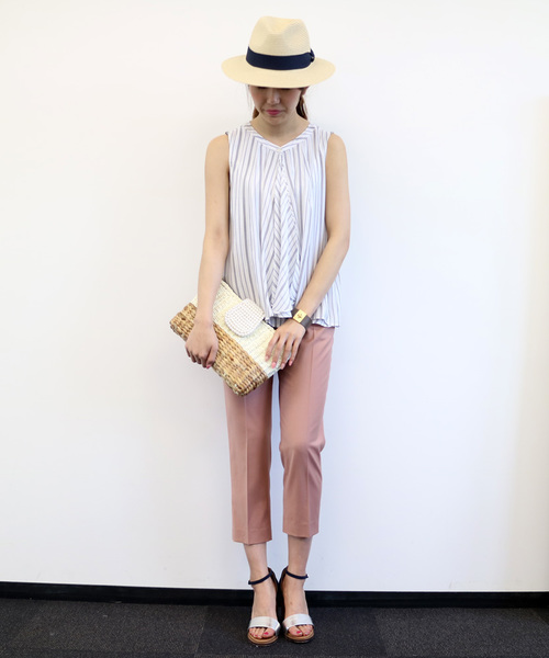 N.（N. Natural Beauty Basic）（エヌエヌナチュラルビューティーベーシック）の「ビエラブラウス（シャツ/ブラウス・レディース・ブルー/ホワイト/ホワイト系その他/ネイビー/オレンジ・MEDIUM）」の20枚目の写真