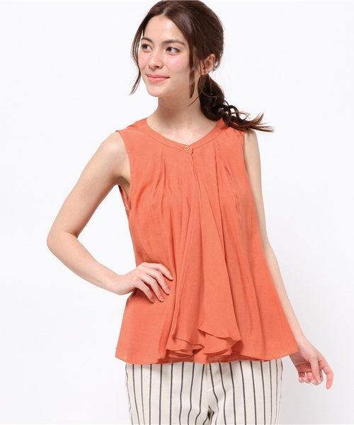 N.（N. Natural Beauty Basic）（エヌエヌナチュラルビューティーベーシック）の「ビエラブラウス（シャツ/ブラウス・レディース・ブルー/ホワイト/ホワイト系その他/ネイビー/オレンジ・MEDIUM）」の18枚目の写真