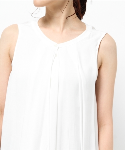 N.（N. Natural Beauty Basic）（エヌエヌナチュラルビューティーベーシック）の「ビエラブラウス（シャツ/ブラウス・レディース・ブルー/ホワイト/ホワイト系その他/ネイビー/オレンジ・MEDIUM）」の9枚目の写真