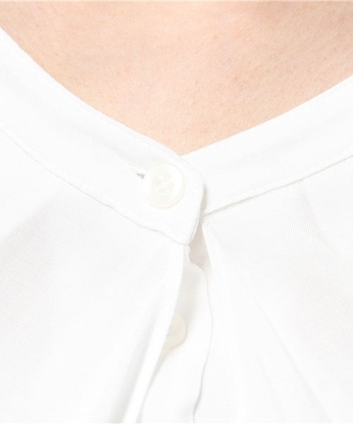 N.（N. Natural Beauty Basic）（エヌエヌナチュラルビューティーベーシック）の「ビエラブラウス（シャツ/ブラウス・レディース・ブルー/ホワイト/ホワイト系その他/ネイビー/オレンジ・MEDIUM）」の11枚目の写真