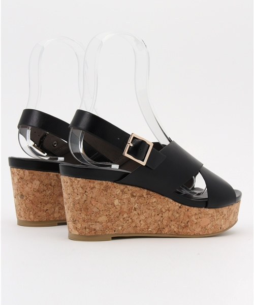 LE TALON（ルタロン）の「7.5cmクロスプラットサンダル◆（サンダル・レディース・ベージュ/シルバー/ブラック・35.5/36.5/37.5/38）」の6枚目の写真