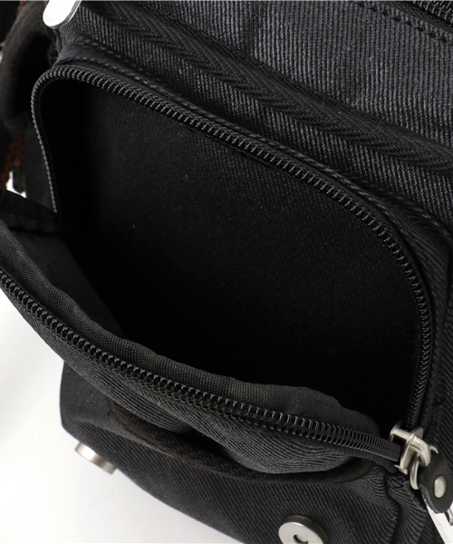 DEVICE(デバイス)の「DEVICE デバイス Work ミリタリー レッグポーチ ショルダーバッグ(ボディバッグ/ウエストポーチ・メンズ・ブラック×ブラック/ブラック/カーキ/カモフラージュ・FREE)」の14枚目の写真