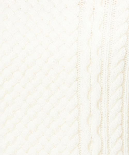 green label relaxing(グリーンレーベルリラクシング)の「CB HAMILTON ARAN タートルニット 5G(ニット/セーター・レディース・オフホワイト/ライトグレー/ネイビー・40/38)」の9枚目の写真