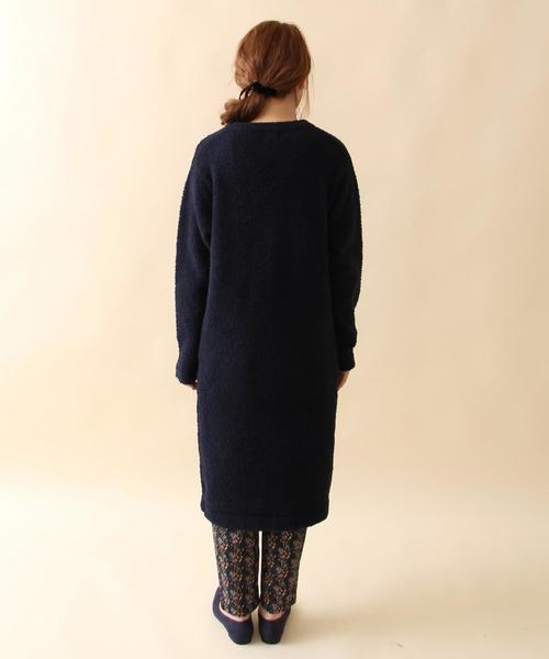 coen（コーエン）の「モールヤーンロングカーディガン（カーディガン/ボレロ・レディース・ブラウン/ネイビー・FREE）」の7枚目の写真