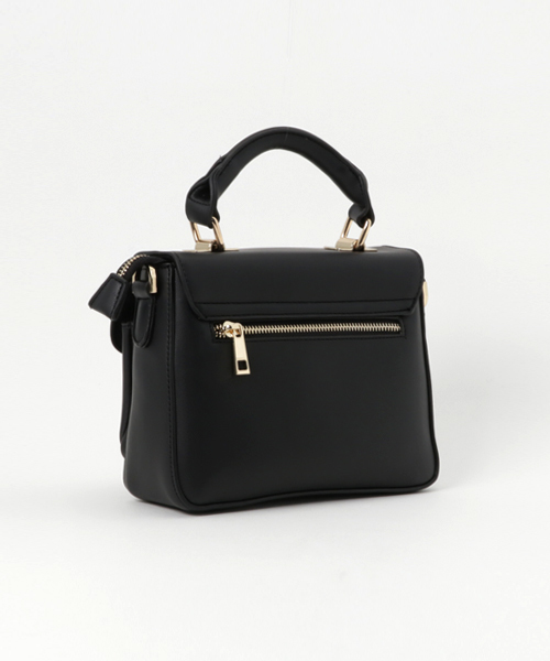 PLAIN CLOTHING（プレーンクロージング）の「フロントダブルポケットハンドバッグ/ショルダーバッグ【PLAIN CLOTHING】（ショルダーバッグ・レディース・ブラック/キャメル/グレー・FREE）」の9枚目の写真