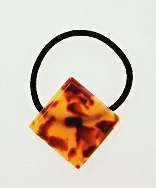 チャイハネ（チャイハネ）の「【チャイハネ】マーブルスクエアヘアゴム（ヘアゴム・レディース・ブラウン/ホワイト/ブルー/クリア・FREE）」の5枚目の写真