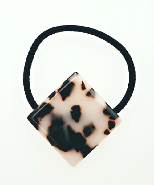 チャイハネ（チャイハネ）の「【チャイハネ】マーブルスクエアヘアゴム（ヘアゴム・レディース・ブラウン/ホワイト/ブルー/クリア・FREE）」の6枚目の写真