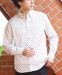 ８(eight) | 国産 ドットシャツ 長袖(シャツ/ブラウス)