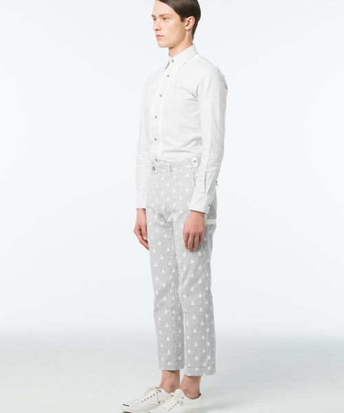koe×THOM BROWNE（コエトムブラウン）の「[koe×THOM BROWNE]MENS BOAT SEERSUCKER PANTS（その他パンツ・メンズ・ネイビー・SMALL/MEDIUM/LARGE）」の15枚目の写真