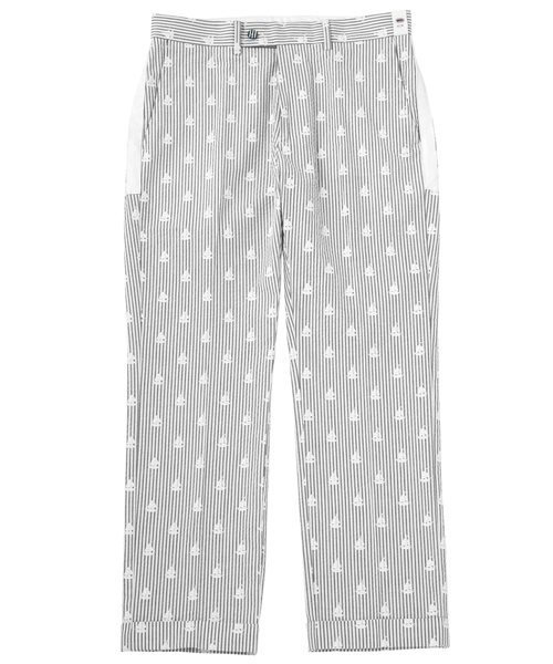 koe×THOM BROWNE（コエトムブラウン）の「[koe×THOM BROWNE]MENS BOAT SEERSUCKER PANTS（その他パンツ・メンズ・ネイビー・SMALL/MEDIUM/LARGE）」の2枚目の写真