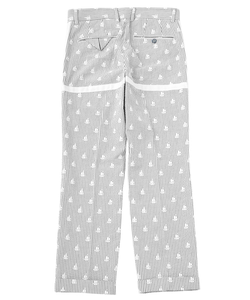 koe×THOM BROWNE（コエトムブラウン）の「[koe×THOM BROWNE]MENS BOAT SEERSUCKER PANTS（その他パンツ・メンズ・ネイビー・SMALL/MEDIUM/LARGE）」の3枚目の写真