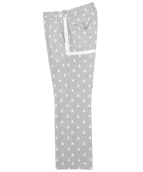 koe×THOM BROWNE（コエトムブラウン）の「[koe×THOM BROWNE]MENS BOAT SEERSUCKER PANTS（その他パンツ・メンズ・ネイビー・SMALL/MEDIUM/LARGE）」の4枚目の写真