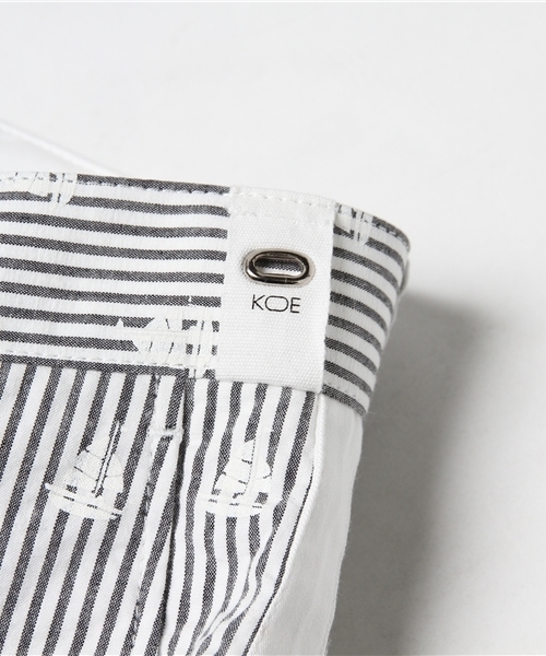 koe×THOM BROWNE（コエトムブラウン）の「[koe×THOM BROWNE]MENS BOAT SEERSUCKER PANTS（その他パンツ・メンズ・ネイビー・SMALL/MEDIUM/LARGE）」の12枚目の写真