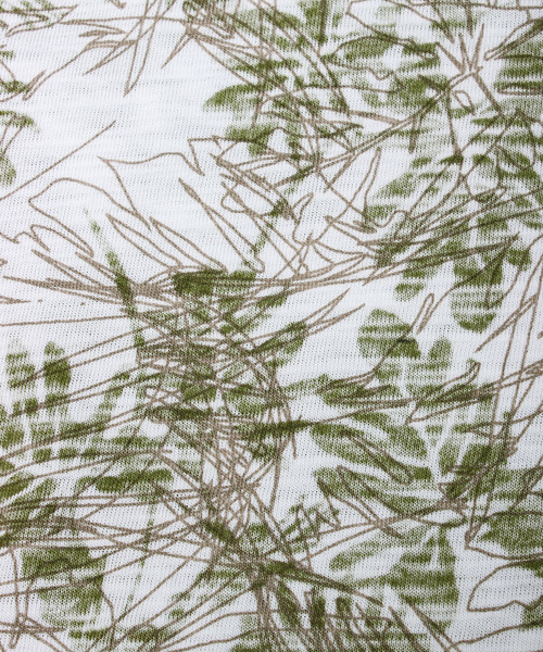 ESSENTIAL GARMENT MEN'S BIGI（エッセンシャルガーメントメンズビギ）の「クルーネック リーフ柄　両面プリントＴシャツ/ポケットＴ（Tシャツ/カットソー・メンズ・カーキ/ネイビー・L/M/S）」の12枚目の写真