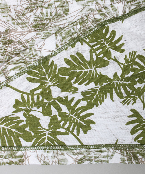 ESSENTIAL GARMENT MEN'S BIGI（エッセンシャルガーメントメンズビギ）の「クルーネック リーフ柄　両面プリントＴシャツ/ポケットＴ（Tシャツ/カットソー・メンズ・カーキ/ネイビー・L/M/S）」の13枚目の写真