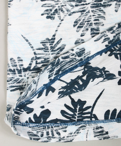 ESSENTIAL GARMENT MEN'S BIGI（エッセンシャルガーメントメンズビギ）の「クルーネック リーフ柄　両面プリントＴシャツ/ポケットＴ（Tシャツ/カットソー・メンズ・カーキ/ネイビー・L/M/S）」の17枚目の写真