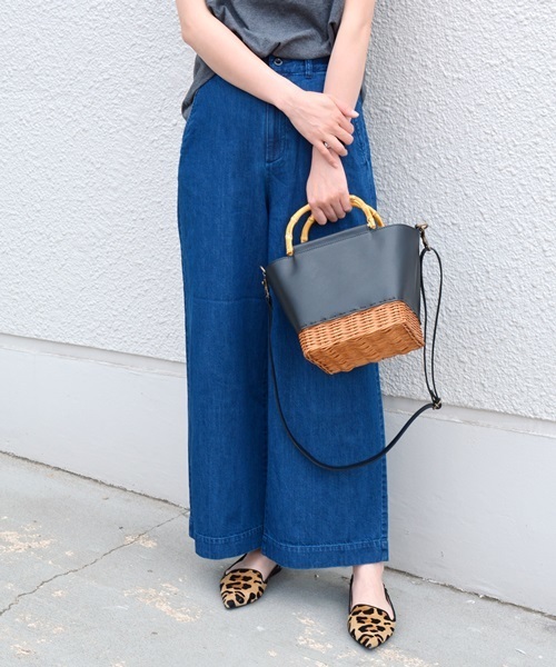 liflattie ships（リフラティ シップス）の「liflattie ships:ソフト デニム ワイドパンツ ◇（デニムパンツ・レディース・ブルー・SMALL/MEDIUM）」の10枚目の写真