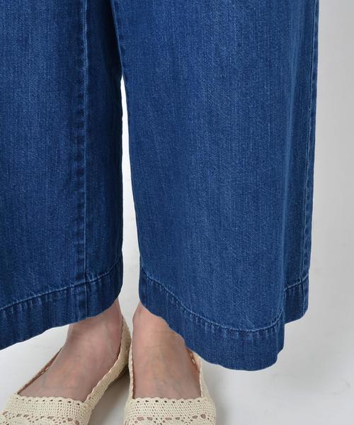 liflattie ships（リフラティ シップス）の「liflattie ships:ソフト デニム ワイドパンツ ◇（デニムパンツ・レディース・ブルー・SMALL/MEDIUM）」の9枚目の写真