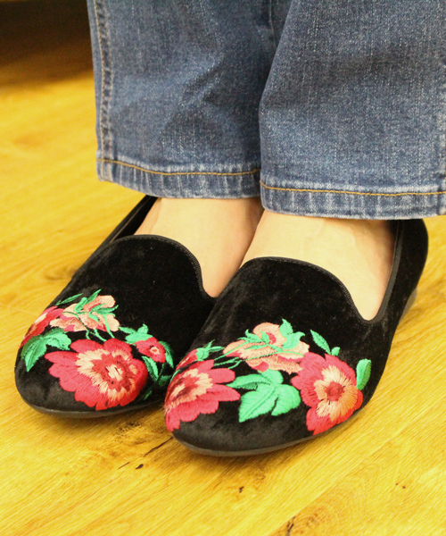 Green Parks グリーンパークス の 刺繍オペラシューズ パンプス Wear