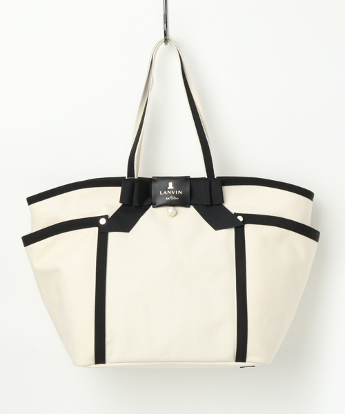 LANVIN en Bleu（ランバンオンブルー）の「ジュール トートバッグ（トートバッグ・レディース・レッド/ブラック/アイボリー/ネイビー/ベージュ/グレー・FREE）」の2枚目の写真