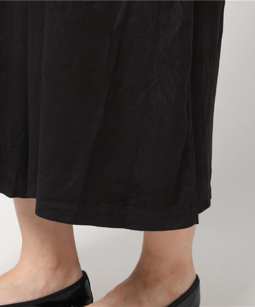 MERLOT（メルロー）の「肩リボンサロペットワイドパンツ1202（サロペット/オーバーオール・レディース・ブラック/パープル/ブルーグレー/キャメル・FREE）」の9枚目の写真