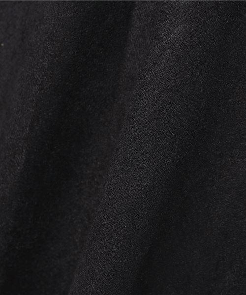 MERLOT（メルロー）の「肩リボンサロペットワイドパンツ1202（サロペット/オーバーオール・レディース・ブラック/パープル/ブルーグレー/キャメル・FREE）」の10枚目の写真