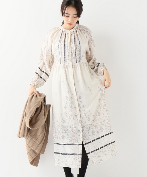 Slobe Iena スローブイエナ の クロスステッチプリントワンピース ワンピース Wear