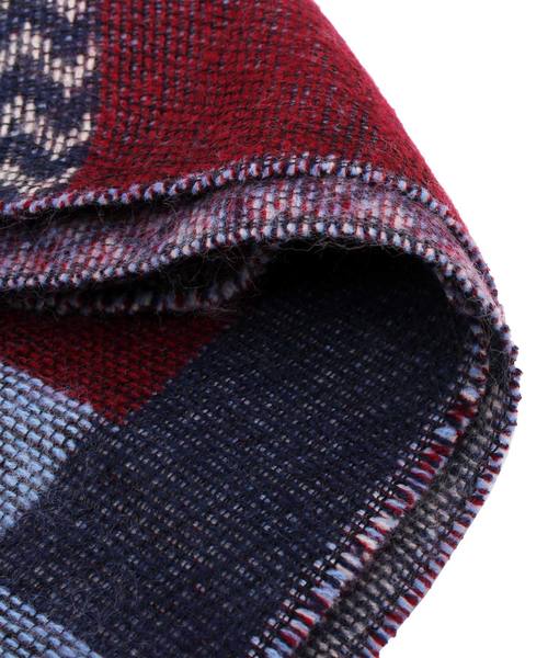 ８(eight)（エイト）の「幾何学柄 ロングマフラー ストール（マフラー・メンズ・ブラック/ブルー/ネイビー・FREE）」の8枚目の写真