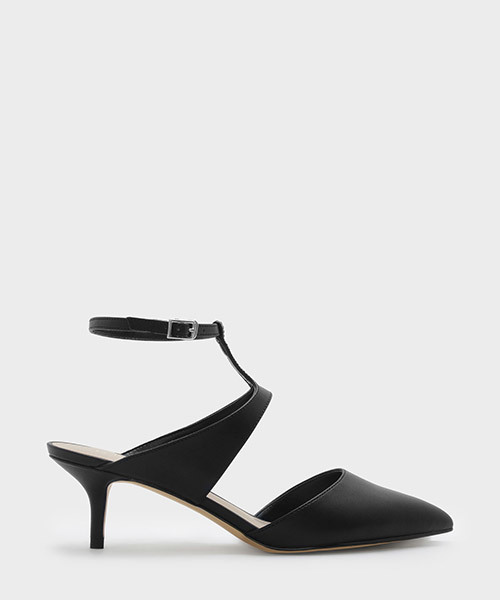 CHARLES & KEITH（チャールズ & キース）の「アンクルストラップヒール / ANKLE STRAP HEELS（パンプス・レディース・ブラック/シルバー・22.5cm/24.5cm/23.5cm/23cm/25cm）」の2枚目の写真