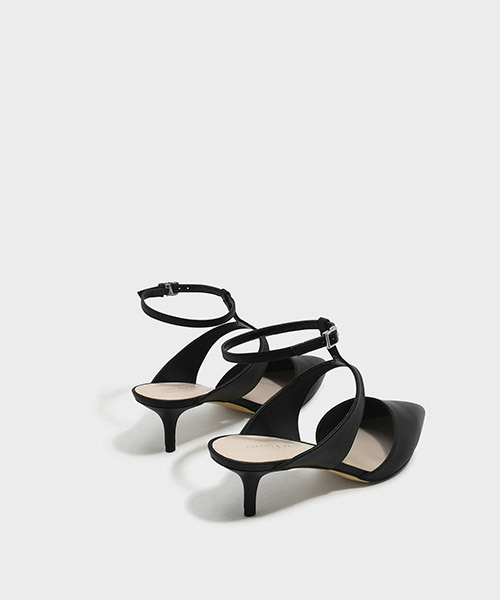 CHARLES & KEITH（チャールズ & キース）の「アンクルストラップヒール / ANKLE STRAP HEELS（パンプス・レディース・ブラック/シルバー・22.5cm/24.5cm/23.5cm/23cm/25cm）」の5枚目の写真
