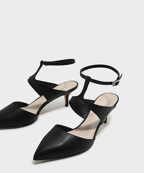 CHARLES & KEITH（チャールズ & キース）の「アンクルストラップヒール / ANKLE STRAP HEELS（パンプス・レディース・ブラック/シルバー・22.5cm/24.5cm/23.5cm/23cm/25cm）」の6枚目の写真