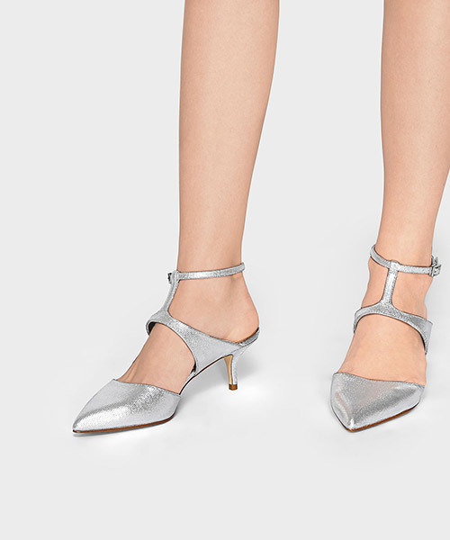 CHARLES & KEITH（チャールズ & キース）の「アンクルストラップヒール / ANKLE STRAP HEELS（パンプス・レディース・ブラック/シルバー・22.5cm/24.5cm/23.5cm/23cm/25cm）」の14枚目の写真