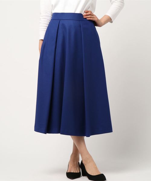 22 OCTOBRE（ヴァンドゥ－オクトーブル）の「ハイカウントフラノフレアスカート（スカート・レディース・グレー/ブルー/グリーン・38）」の7枚目の写真